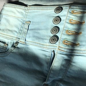 Wax Jean Light Wash Shorts